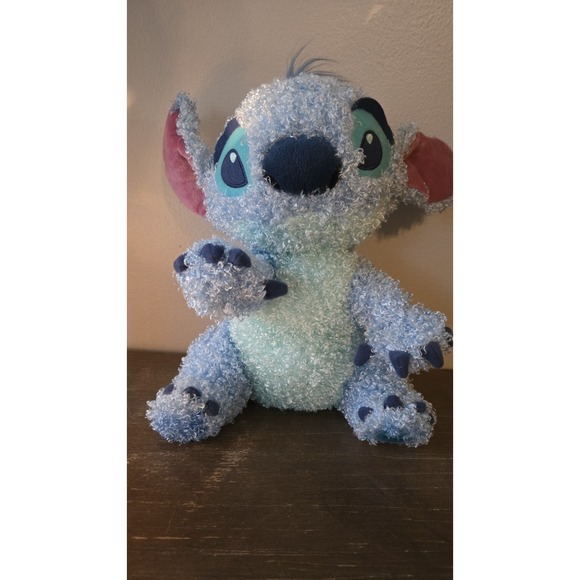 Disney Other - Disney Store Exclusive 12" Stitch Plush Doll Rare Curly Hair Gumdrop Blue
